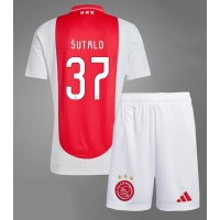 Maglia Calcio Ajax Josip Sutalo #37 Prima Divisa Bambino 2024-25 Manica Corta (+ pantaloncini)